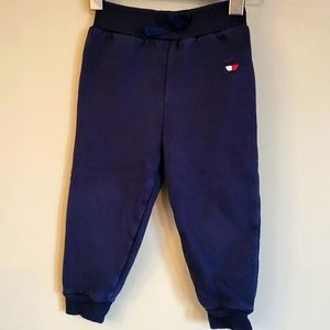 Tommy Hilfiger girls navy sweatpants/joggers with heart detail